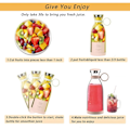Miniatyrbild 5 av 5: Bärbar Power Blender - Batteridriven Smoothie Mixer USB 350ml Rosa