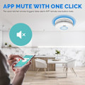 Pikkukuva 4 / 5: WiFi Palovaroitin, 3 vuoden paristo Palohälytin LED-merkkivalolla Valkoinen0—pa