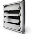 Miniatyrbillede 1 af 4: Ventilationsrist 150 mm Rustfri Stålrist med Tilbageløbsstop og Bevægelige Lameller Automatisk Lukning Emhætterist Modstandsdygtig / Ventilation Rustfrit Stål.pa