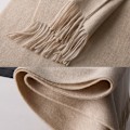 Miniatyrbillede 2 af 5: 1/2/3 Unisex Halsklæde med Frynser Varmt og Hyggeligt Rørhalsklæde til Mørkegrå dark grey 1Set