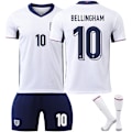 Miniatyrbillede 1 af 2: UEFA Euro 2024 England Hjemme- og Udebanetrøje Nr. 10 Bellingham Hjemme Home XS