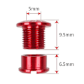 Miniatyrbilde 2 av 5: Litepro 5 stk sykkelhjulbolt for kranksett sykkeldeler (svart)