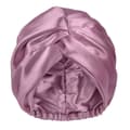 Lila Satin Bonnet Sidenmössa Sovmössa för Kvinnor Hårskydd Justerbar