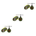 Pikkukuva 5 / 5: 1/2/3/5 Metalliharjoituskohde 5 mm Puun Pysäytyskohde Kiertävä 3Set
