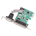 Miniatyrbild 3 av 5: RS232 -232 Seriell Port COM & DB25 Skrivare Parallellport till PCI-E PCI Express Kort Adapter Converter.pa