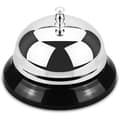 Ringklocka - Klassisk hotellserviceklocka, silver, 2-pack