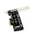 Miniatyrbillede 4 af 5: 2X PCIE til M2 Adapter PCI Express 3.0 X1 til NVME SSD M2 PCIE Raiser Adapter Understøtter 2230 2242 2260.pa