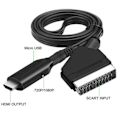 Miniatyrbild 4 av 5: Scart till HDMI-omvandlare - 1080P, allt-i-ett Scart till HDMI-adapter