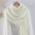 Miniatyrbillede 4 af 5: Crinkle Scarf Almindelig Hijab OFF-WHITE