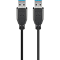 Miniatyrbillede 1 af 2: USB-A-kabel, USB 3.0, 1,8 m, sort
