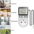 Miniatyrbilde 2 av 5: Paris_Digital termostatuttak med temperaturkontroll for oppvarming og kjøling med sonde, LCD-uttak temperaturkontroll timer