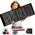 Miniatyrbilde 2 av 5: Stor musematte Word/Excel/PowerPoint snarveistaster Skrivebord P 80*30*0.3cm 1stk.pa