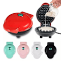 Miniatyrbilde 1 av 5: Mini Vaffeljern, EU 4 Tommers Vaffeljern med Kompakt Design, Lett å Rengjøre, Non-Stick Overflate, Perfekt for Frokost, Dessert, Smørbrød Svart（PA）.pa