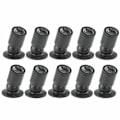 Miniatyrbillede 1 af 5: Mini LED 1W Loftlampe med Driver 10 stk. (Sort, Varm Hvid)