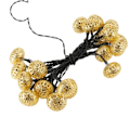 Miniatyrbilde 4 av 5: 20LED Solcellelampe Globelysstreng Dekorlys for Julefest Gull
