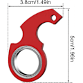 Miniatyrbillede 4 af 4: 2 stk Nøgleringe, Spinner Fidget Ring Legetøj, Nøglespinner, Spindende Nøglering