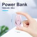 Miniatyrbillede 5 af 5: Bærbar Powerbank Nødlader ROSA TIL TYPE-C TIL TYPE-C