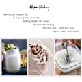Miniatyrbilde 4 av 4: Rustfritt Eggpisk, Hånddrevet Mixer Rører for Blanding, Visping, Piskning & Omrøring (12 tommer)