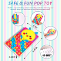 Miniatyrbild 3 av 4: Pop Bubble Fidget Anteckningsbok, Popper Anteckningsbok För Flickor Pojkar, Stressavlastande Fidget Notes Arbetsbok För Barn Skola Hemma Högskola Kontor(regnbåge) Tie Dye-1 Pcs