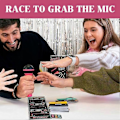 Miniatyrbild 2 av 5: \"Grab the Mic Karaoke Game\" with Lyrics Cards, for 2-10 Players, Fun Board Game for Kids and Adults, Perfect for Parties and Birthdays（PA）