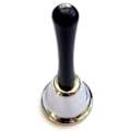 Miniatyrbild 5 av 5: Handklocka i rostfritt stål, 14 cm hög klassisk silverfärgad handklocka receptionsklocka, handhållen hög klocka för bröllopsevenemangsdekoration