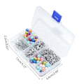 Miniatyrbillede 5 af 5: 50 stk. Engel Nøgleringe til Håndværk Inkluderer Nøgleringe med Perler DIY Nøglering Tilbehør til Smykkefremstilling for Voksne og Børn