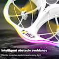 Miniatyrbild 2 av 4: Mini Drone for Kids, RC Drone with Running LED for Beginners, Dual Flight Modes and 3 Batteries, 3D Flip and Full Propeller Protection, Easy to Fly...