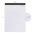 Miniatyrbillede 2 af 5: A4-størrelse Genopfyldningspapir Bredlinjet Skriveblok til PU Læder Padfolio Portefølje Clipboard Lommeregner Notesblok 2-pak 25 Ark pr. Blok