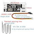 Miniatyrbilde 4 av 5: Temperaturkontrollmodul Enkel 12V DC PWM 2-3 Tråds Vifte Temperaturkontroll Guvernør Datamaskin.pa