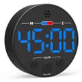 Visuell digital timer med LED-display - Perfekt för kök, blå