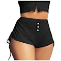 Pikkukuva 3 / 5: Mukavat Shortsit Naisten Shortsit XL HARMAA HARMAA XL
