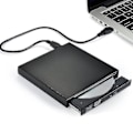 Miniatyrbilde 1 av 5: Paris_Extern CD/DVD-enhet, USB 2.0 Slim Bærbar Ekstern CD-RW-enhet DVD-RW-brenner Brenner for Bærbar PC Stasjonær Datamaskin, Svart