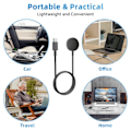 Miniatyrbillede 1 af 5: USB-C Oplader til Samsung Galaxy Watch 3/4/5/6/7, Active 1/2 Sort—pa