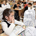Miniatyrbillede 5 af 5: Rygsæk til piger Skolerygsæk Sød skoletaske til 15 tommer bærbar computer Rygsæksæt