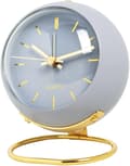 Small Table Clock, European Style Creative Silent Non-Ticking Desk Clock