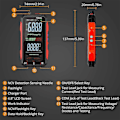 Miniatyrbillede 5 af 5: USB Multimeter Digital Voltmeter med 4,8 tommer LCD-skærm Multi Tester Kapacitans Modstand Frekve.pa