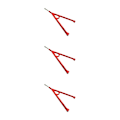Pikkukuva 2 / 5: 1/2/3/5 Etukolmiotuki AXIAL SCX10:lle Etukolmio punainen red 3Set