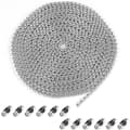 Rullgardinskedja - 5 meter, 4,5 mm, 12 kedjelänkar