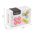 Miniatyrbillede 5 af 5: 3 stk Baby Sugekop Snurrelegetøj Fidget Spinner Badelegetøj Flerfarvet