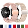 Miniatyrbilde 2 av 5: Flettet armbånd for Samsung Galaxy Watch 6 4 classic/5 Pro 45mm 47mm 43mm 44mm 40mm Ingen glipp magnetisk armbånd Galaxy watch 6 remmer Regnskog Grønn