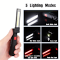 Miniatyrbillede 5 af 5: Paris_LED-arbejdslampe lommelygte bærbar LED genopladelig, 2 stk
