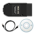 Miniatyrbild 1 av 4: För VAG COM 22.3 OBD2 Scanner HEX V2 USB för Golf A6 Skoda Seat Obegränsade VINs ATMEGA162+16V8+FT232RQ