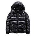 Miniatyrbillede 1 af 5: Mænds Vinter Kort Blank Stå Krage Vandafvisende Dunjakke Sort Sort black XL black XL