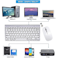 Miniatyrbilde 3 av 5: Trådløst tastatur og mus for Apple Imac Windows eller Android (2,4g trådløst)