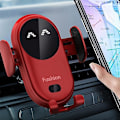 Miniatyrbillede 5 af 5: Smart bil trådløs oplader automatisk sensor telefonholder (sort)（PA)