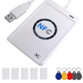 Pikkukuva 1 / 5: NFC-lukija ACR122U USB Kosketukseton Älykäs IC-kortin Kirjoitin ja Lukija Älykäs RFID-kopiointilaite UID Vaihdettava Tag-kortti.pa