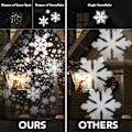 Miniatyrbild 3 av 5: Jul Snöflinga Projektor Ljus Utomhus, Lasama Highlight Led