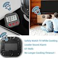 Miniatyrbilde 2 av 5: Paris_Kökstimer, Digital Synlig Timer Magnetisk Klokke Stoppeklokke Nedtellingstimer, LCD-skjerm