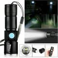 High Performance 5000 Lumen USB Rechargeable Flashlight