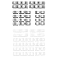 Miniatyrbillede 5 af 5: 48 STK PC Kabelkam Bundkort 24Pin 8Pin 6Pin Kabelkam til Computer Gesleeved Op til 3,4 mm Sort.pa